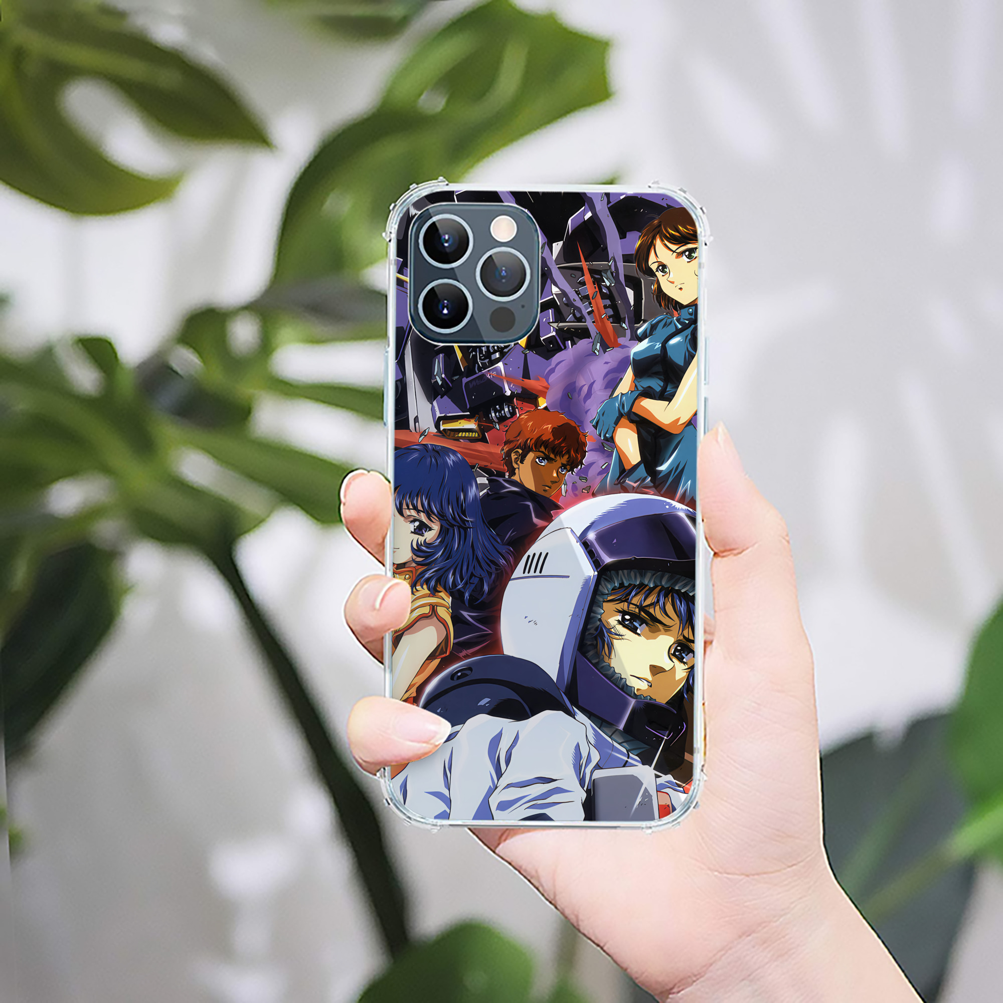 （画像用） 機動戦士ガンダム Mobile Suit Gundam 【iPhone 12シリーズ対応】透明スマホケース（クリアソフトケース）
